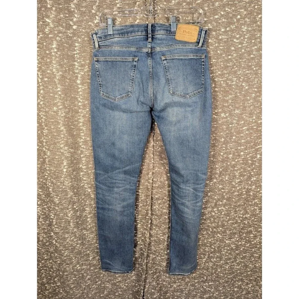 Polo Ralph Lauren‎ Skinny Blue Wash Denim Jeans Men's 32x34